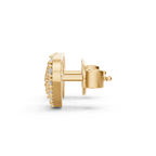 Celeste Cluster Heart Studs