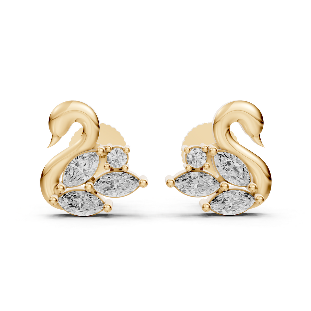 Serene Swan Earrings