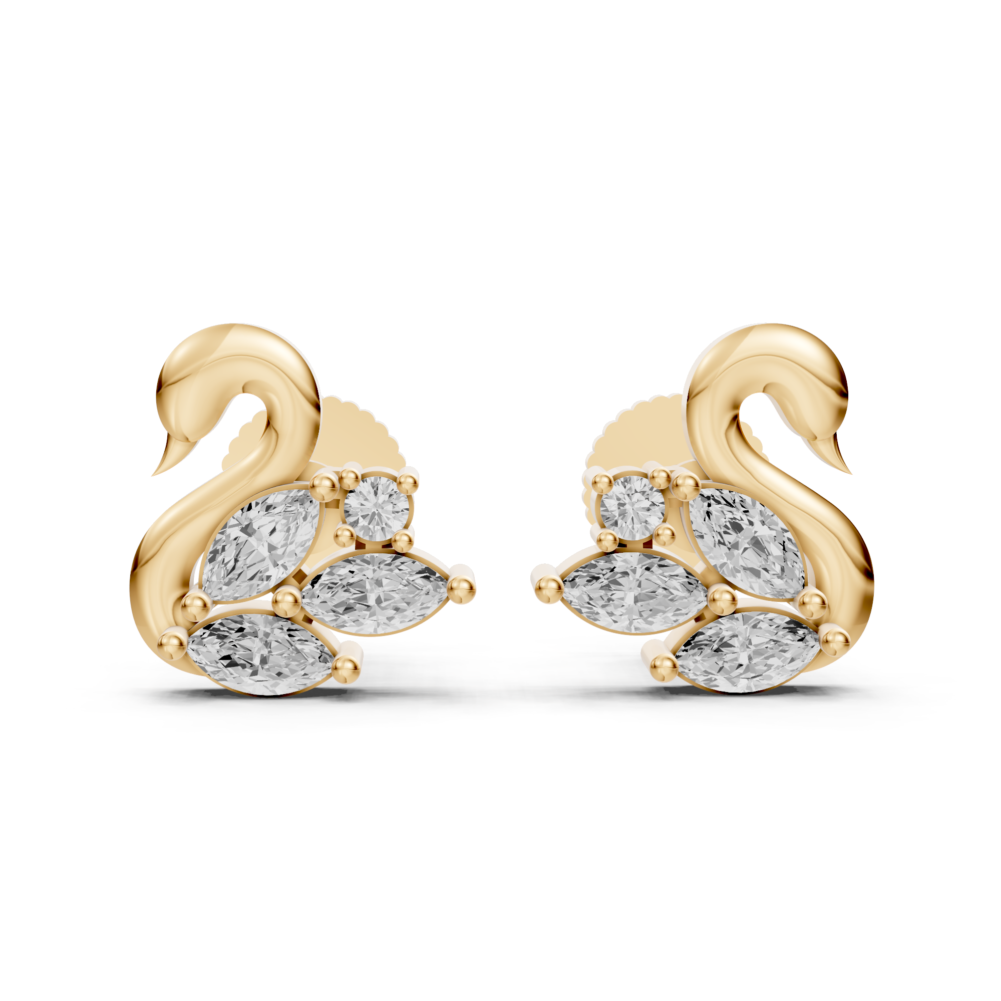 Serene Swan Earrings