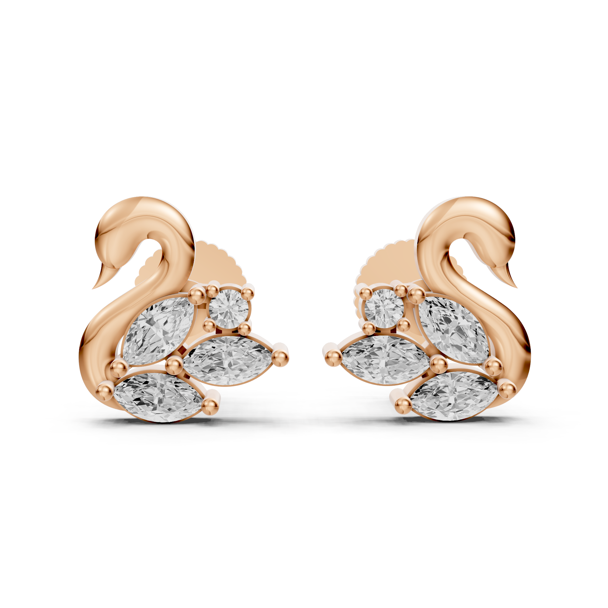 Serene Swan Earrings