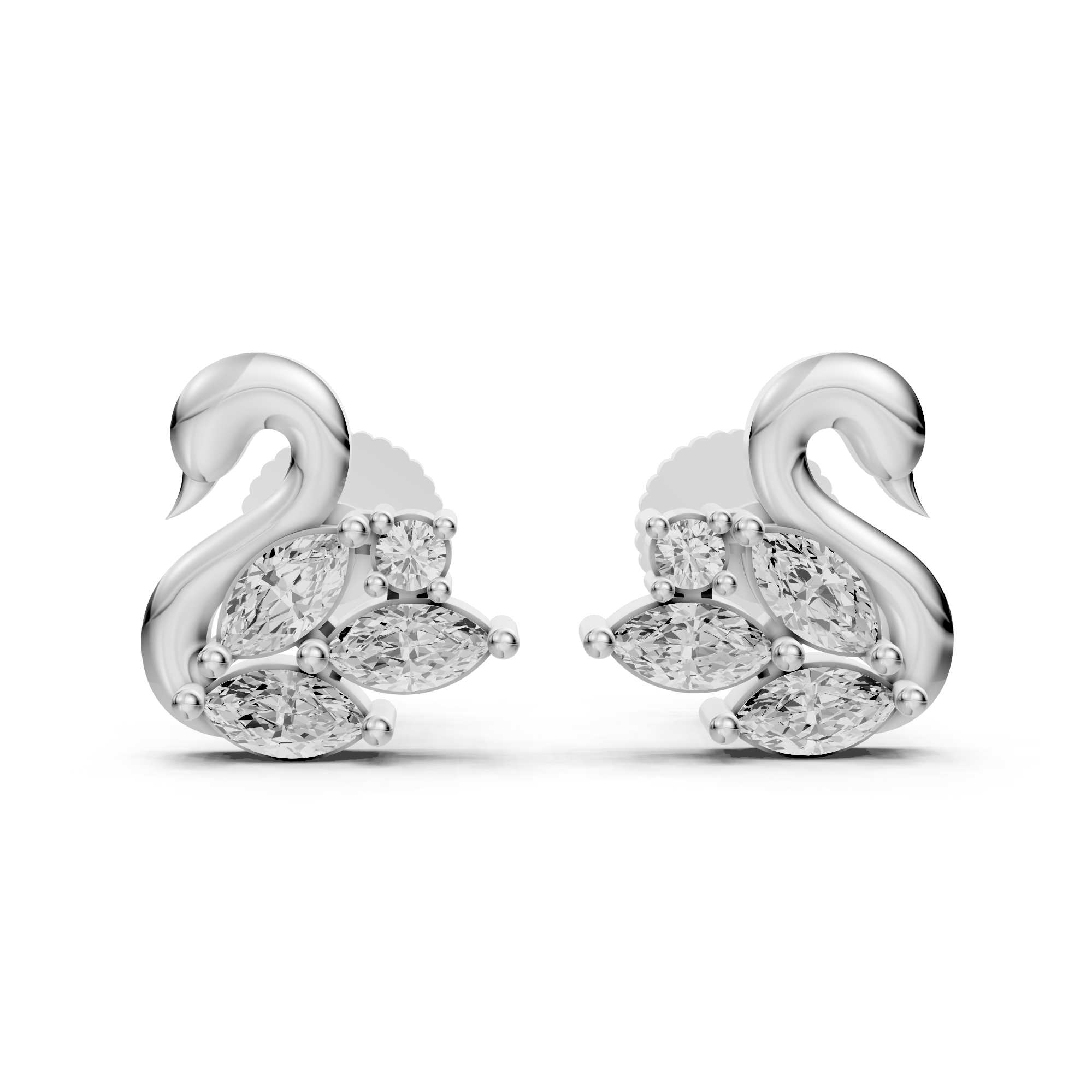 Serene Swan Earrings