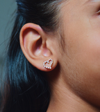 Halo Heart Studs