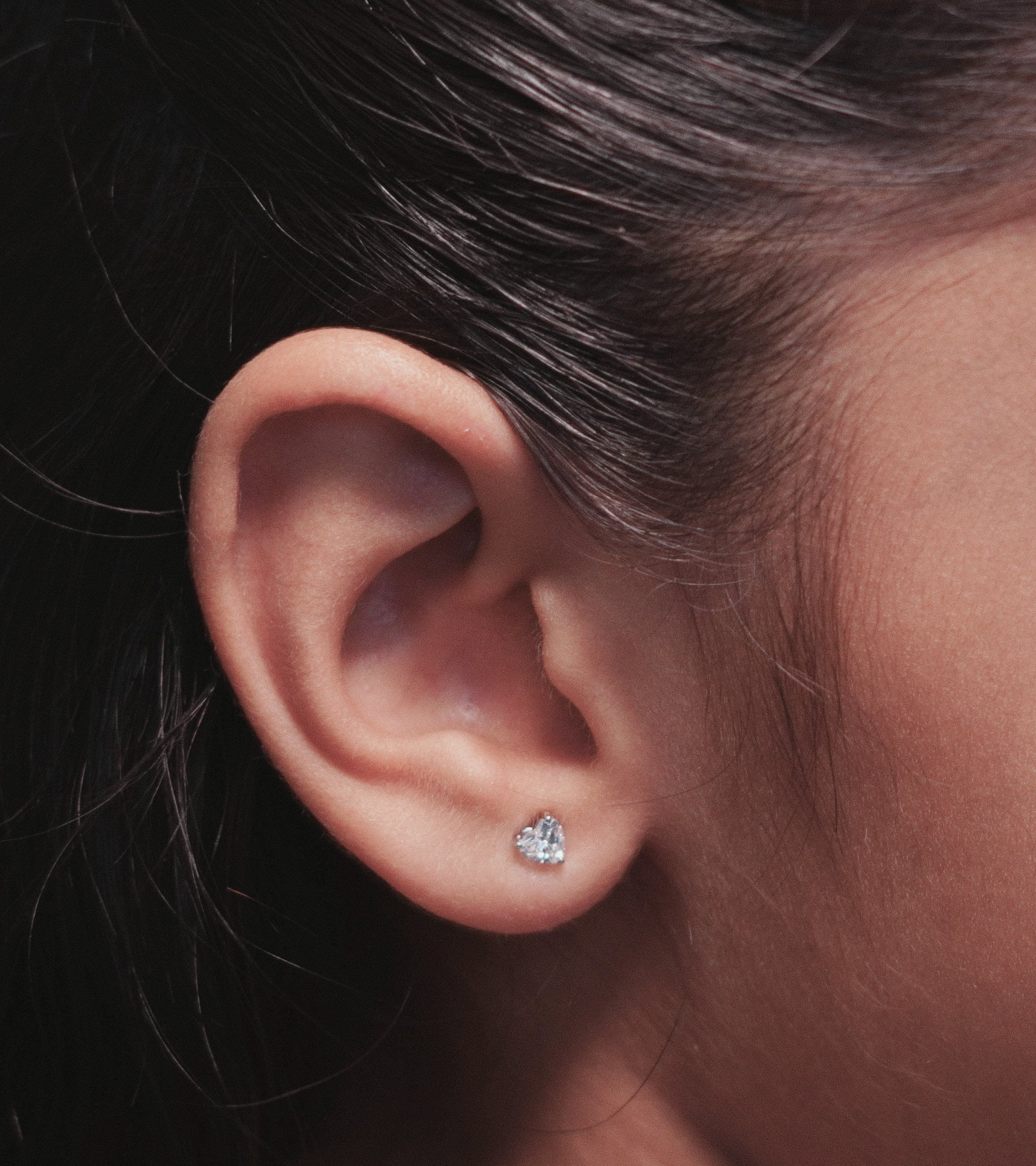 Amour Heart Diamond Studs