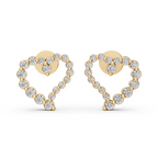 Halo Heart Studs