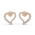 Halo Heart Studs