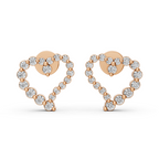 Halo Heart Studs