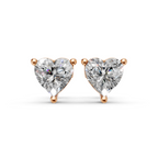 Amour Heart Diamond Studs