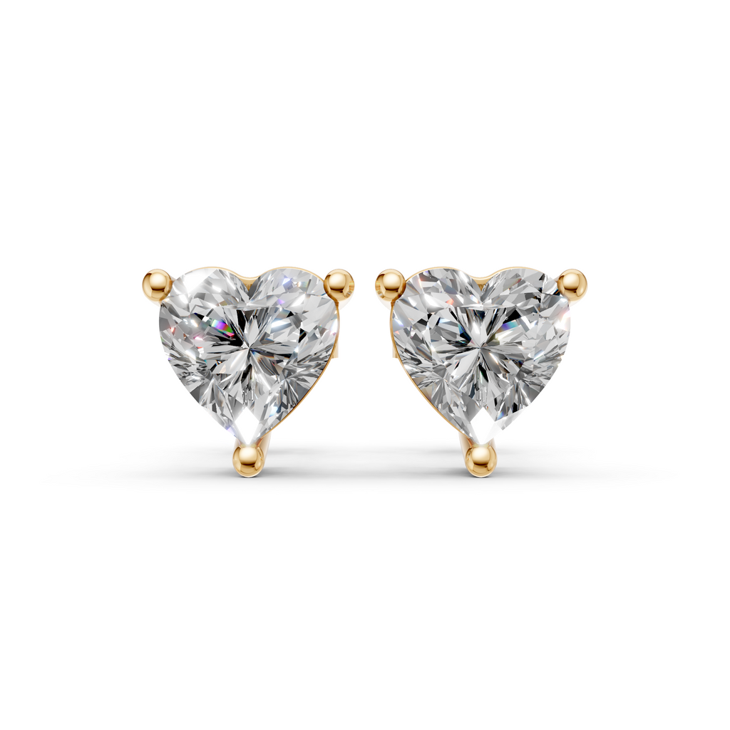 Amour Heart Diamond Studs