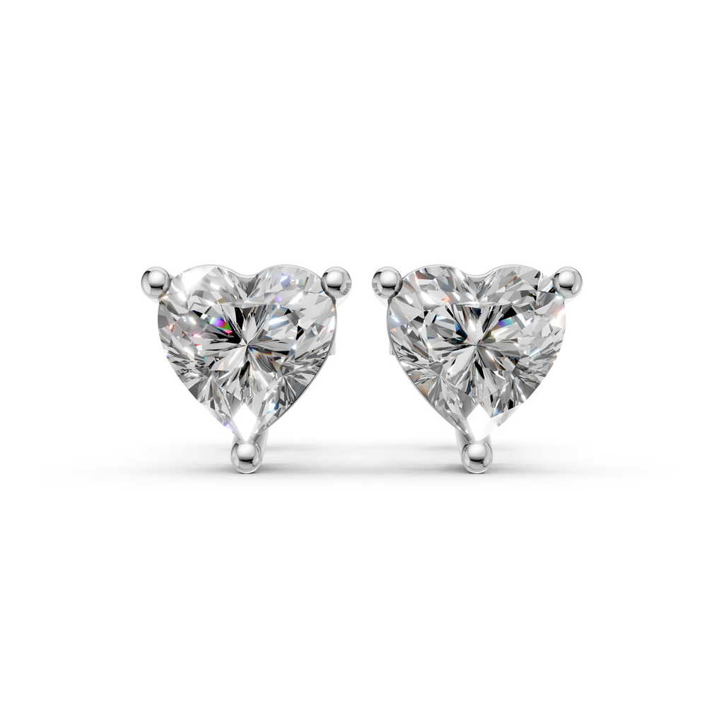 Amour Heart Diamond Studs