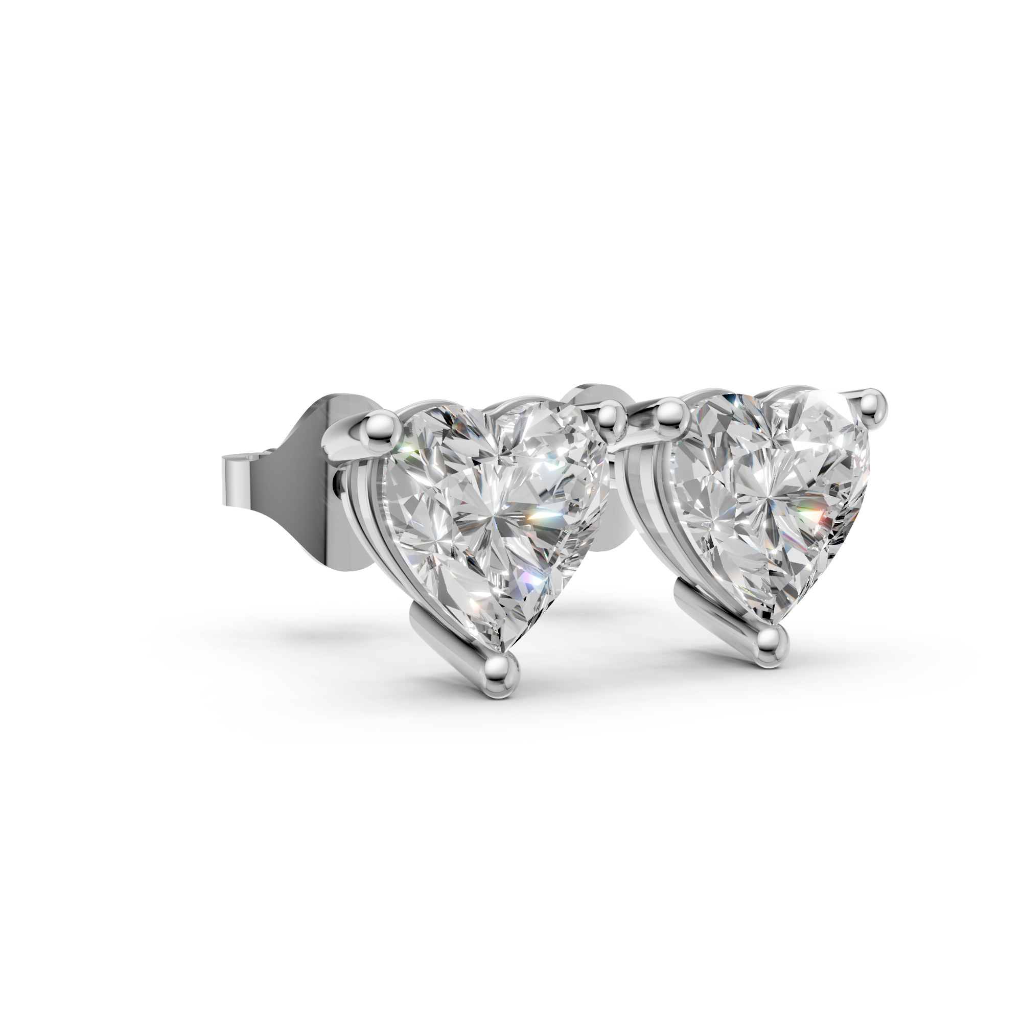 Amour Heart Diamond Studs