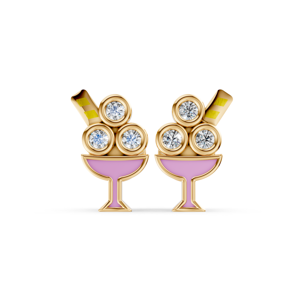 Sip & Sparkle Studs