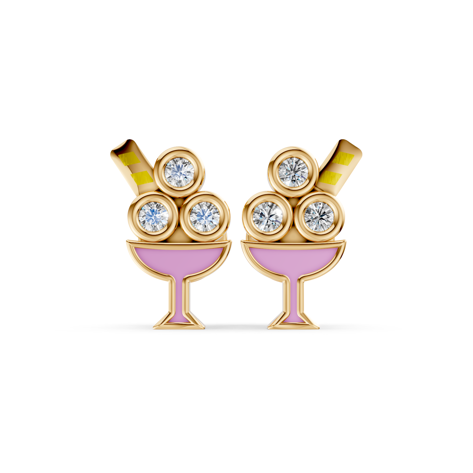 Sip & Sparkle Studs