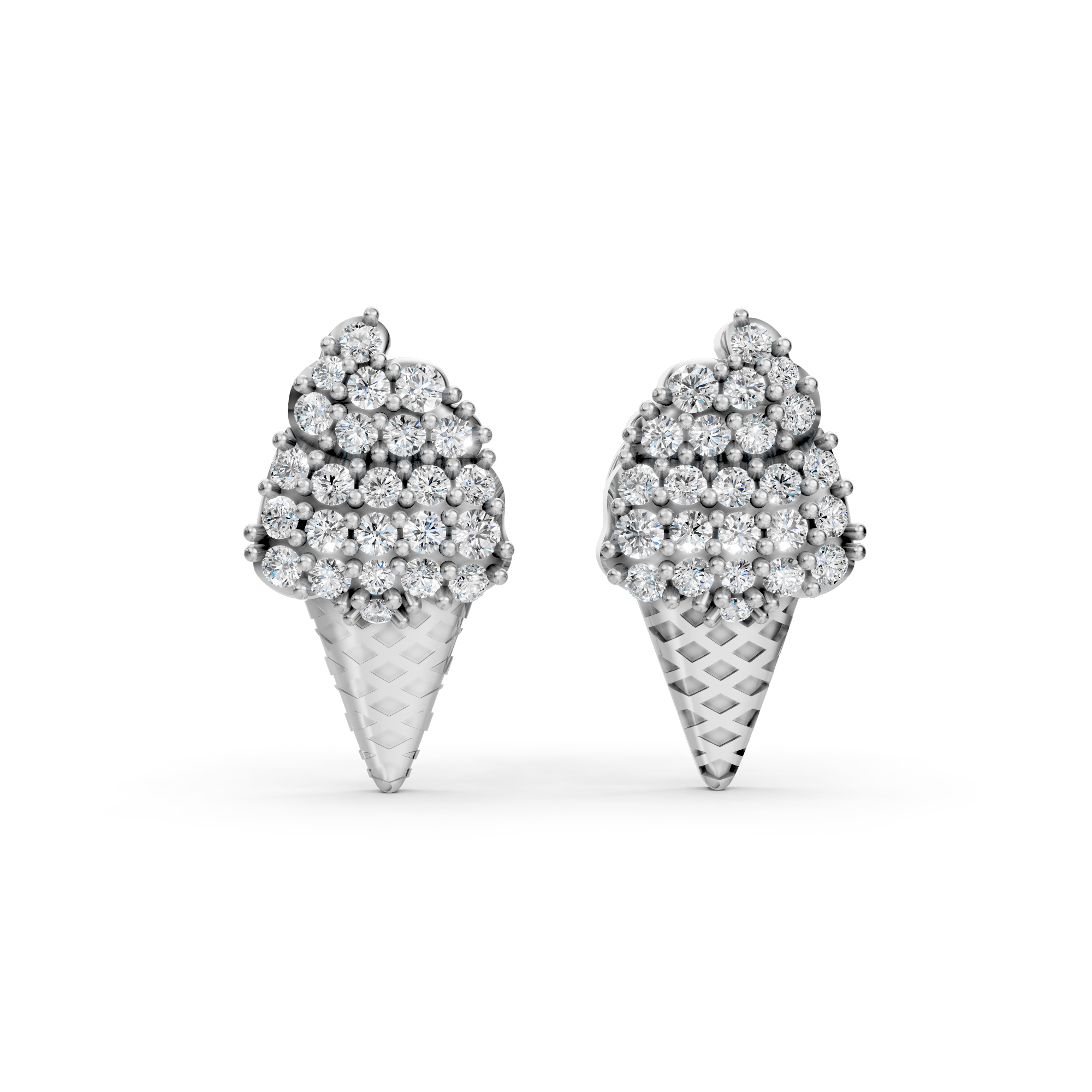 Diamond Scoop Studs
