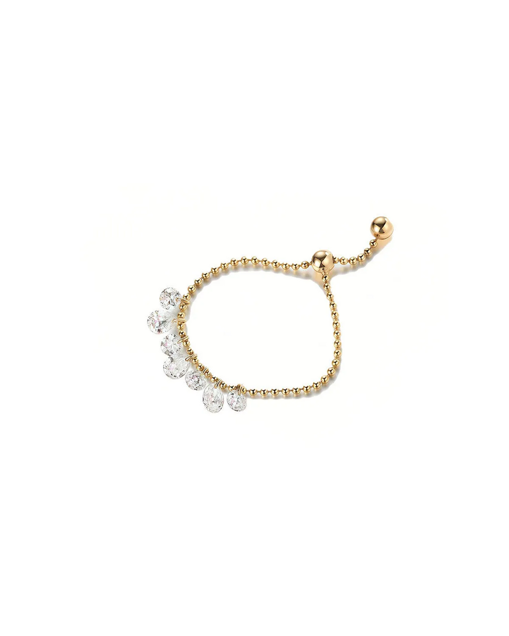 Dancing Diamond Adjustable Ring