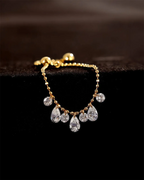 Dancing Diamond Adjustable Ring