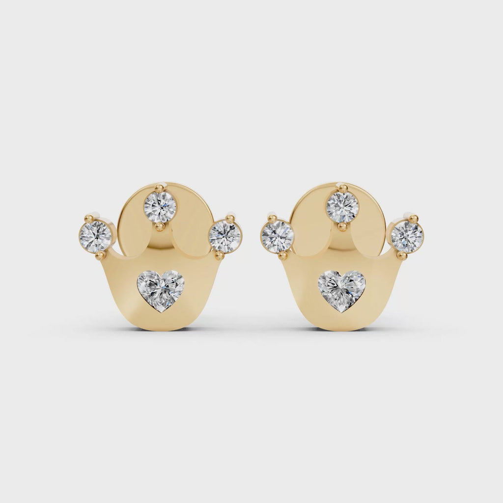 Queen’s Crown Studs