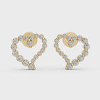 Halo Heart Studs