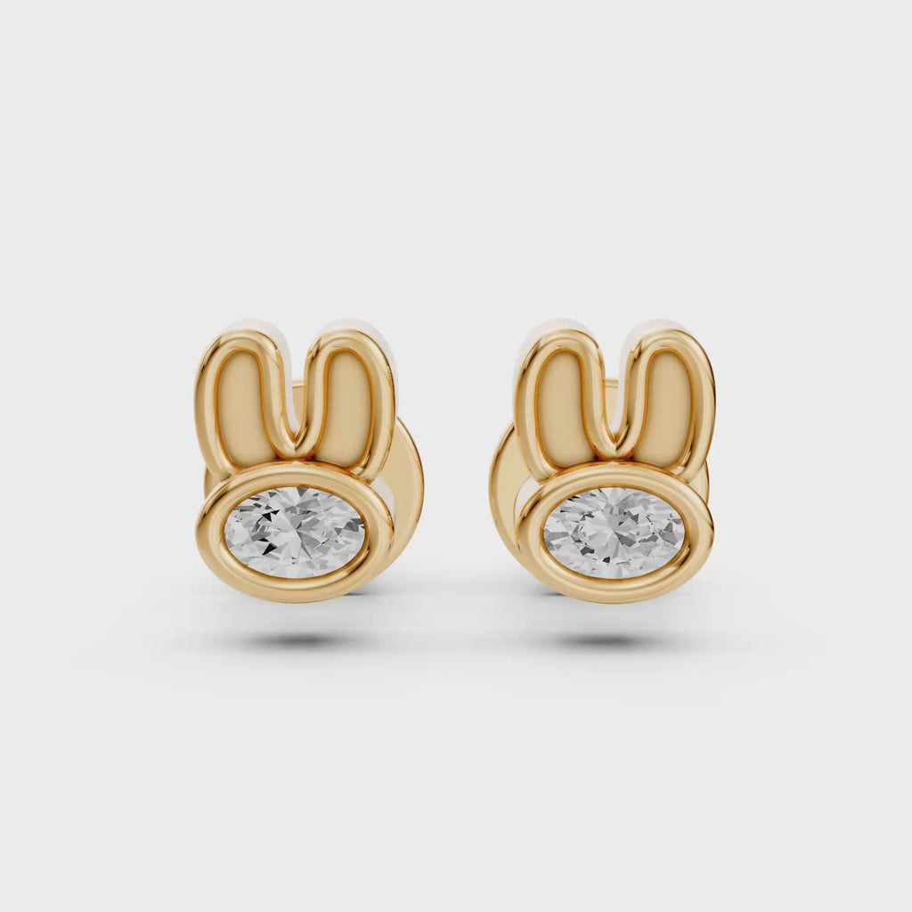 Bunny Spark Diamond Studs