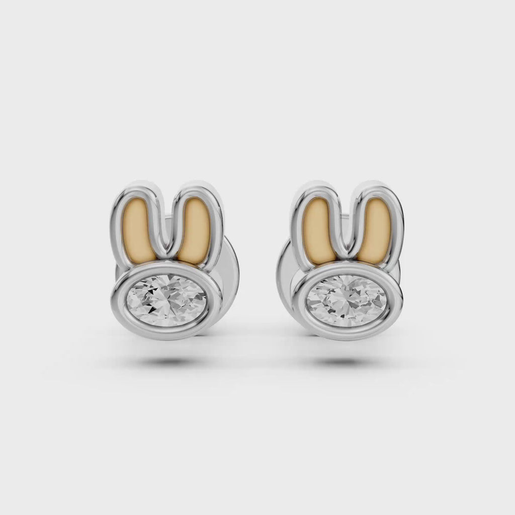 Bunny Spark Diamond Studs