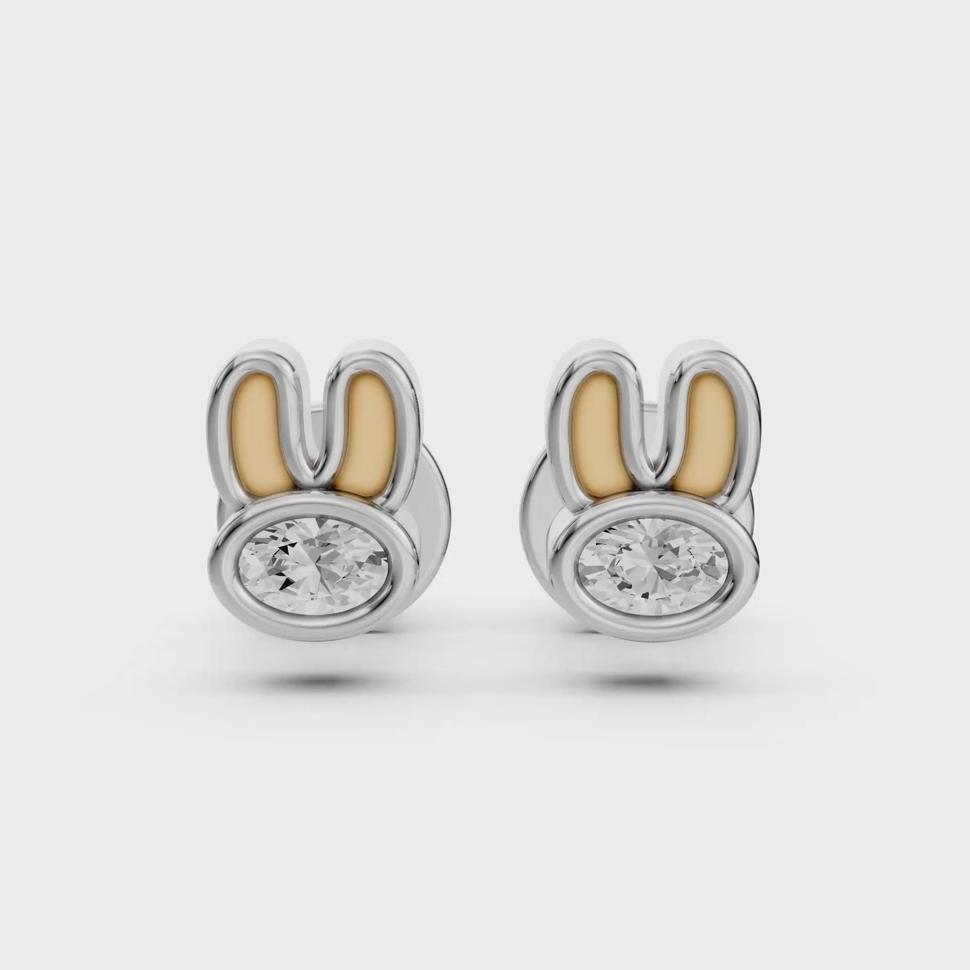 Bunny Spark Diamond Studs