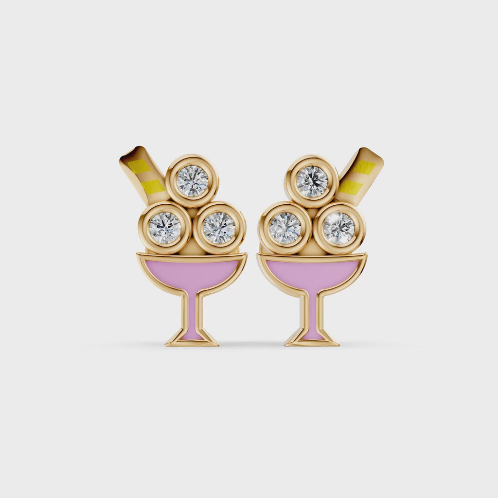Sip & Sparkle Studs