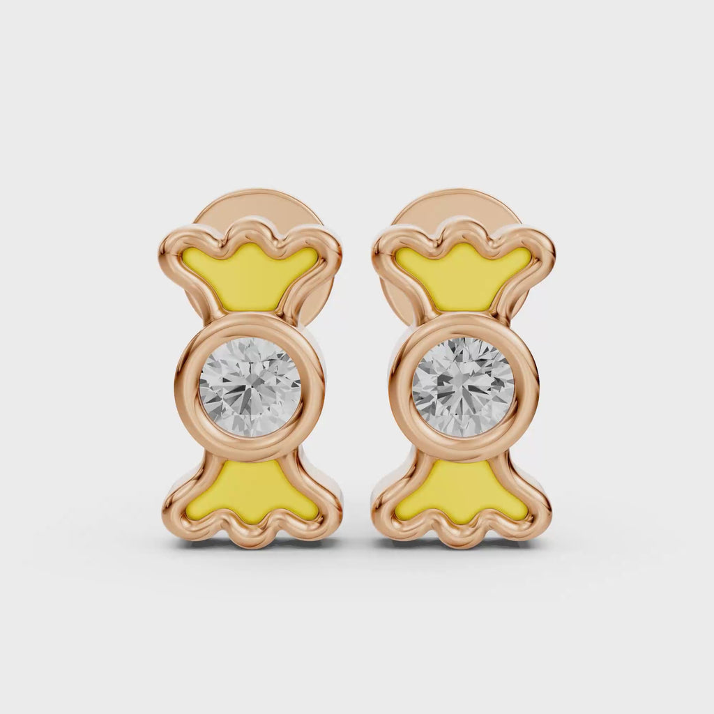 Candy Pop Diamond Studs