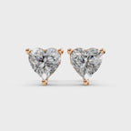 Amour Heart Diamond Studs