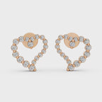 Halo Heart Studs